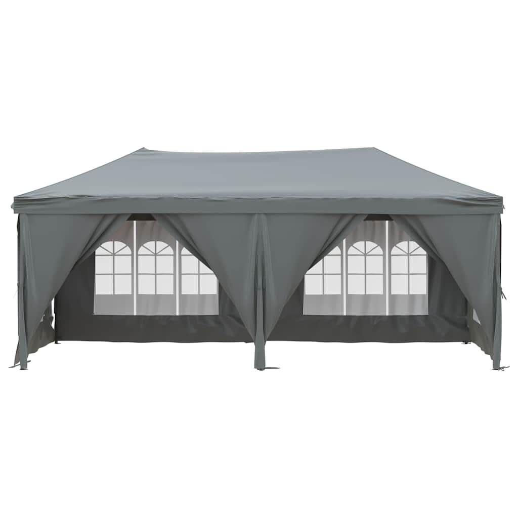 Inklapbare Partytent met Zijwanden 3x6m Antraciet - 35% Korting