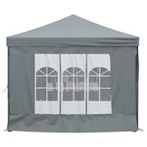 vidaXL Partytent inklapbaar met zijwanden 3x6 m antracietkleurig