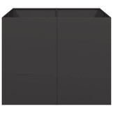 vidaXL Plantenbak 100x100x80 cm staal zwart