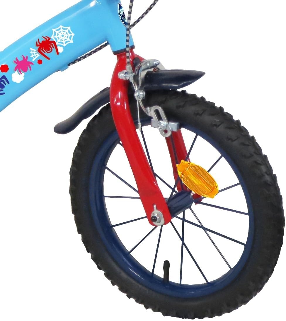 A.T.L.A.S. Kinderfiets voor jongens, 35,5 cm, Spidey en zijn buitengewone vrienden/Marvel, blauw, 14 inch