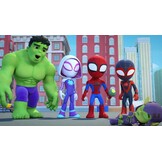 A.T.L.A.S. Kinderfiets voor jongens, 35,5 cm, Spidey en zijn buitengewone vrienden/Marvel, blauw, 14 inch