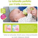 Flessenspeen Maat 1 Langzame stroom SkinSoft silicone Vanaf 0 maanden 2 stuks