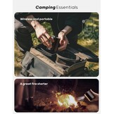QPAU Elektrische luchtpomp, oplaadbare accu-luchtpomp, Quick-Fill Inflator Deflator, luchtpomp, elektrisch met 3 luchtsproeiers voor camping, isomat, luchtmatras, rubberboot