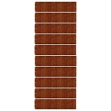 vidaXL Gazonrand 10 pcs 25 x 103 cm weervast staal Roestig