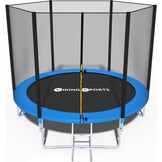 Trampoline 305 cm met veiligheidsnet - tot 100 kg - blauw