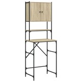 vidaXL Wasmachinekast 68x48,5x194 cm sonoma eikenkleurig