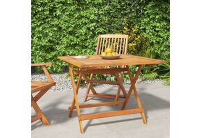 Inklapbare Acacia Houten Tuintafel 90x90 cm - 30% Korting!