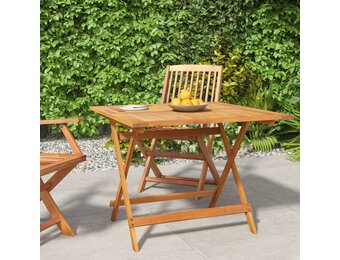 vidaXL Tuintafel inklapbaar 90x90x75 cm massief acaciahout