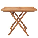 vidaXL Tuintafel inklapbaar 90x90x75 cm massief acaciahout
