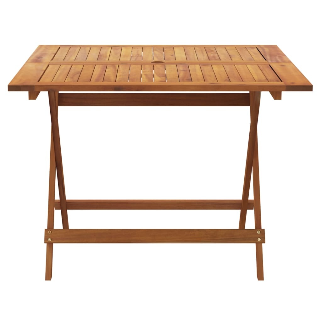 vidaXL Tuintafel inklapbaar 90x90x75 cm massief acaciahout