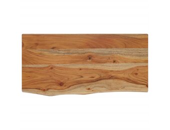 vidaXL Wandschap rechthoekig natuurlijke rand 60x30x2,5 cm acaciahout