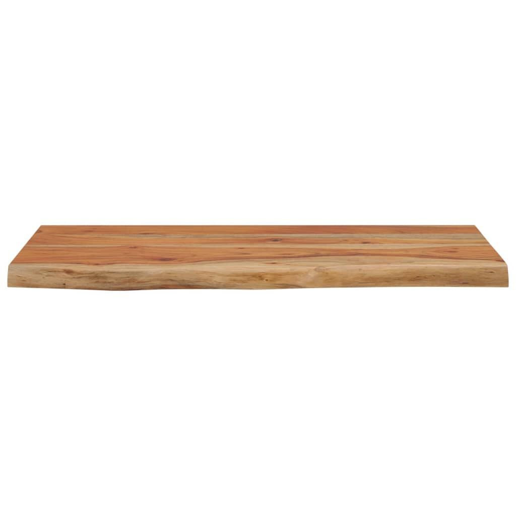 vidaXL Wandschap rechthoekig natuurlijke rand 60x30x2,5 cm acaciahout