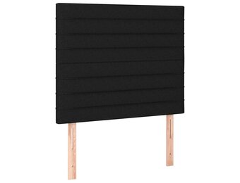 Hoofdborden Set van 2 Zwart Stof 90x5x78/88 cm - 34% Korting