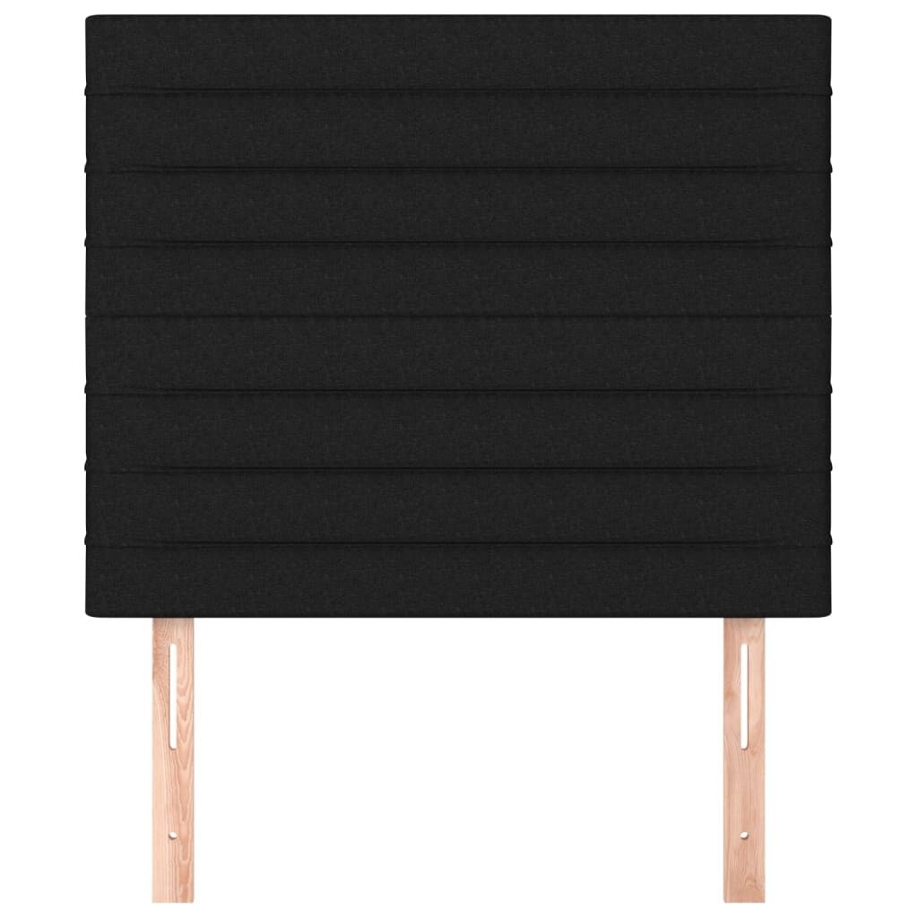 Hoofdborden Set van 2 Zwart Stof 90x5x78/88 cm - 34% Korting