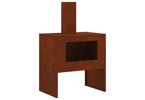 VidaXL Vuurkorf Cortenstaal 60x40x96 cm - Roestig - Met 29% Korting