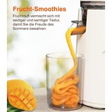 Zasmira Slow Juicer, nieuwste sapcentrifuge voor groenten en fruit, met 120 mm brede vulschacht