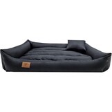 Hondenmand zwart 90x60 cm - wasbaar hondenkussen - waterdicht hondenbed