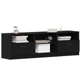 vidaXL TV-kast met lade Zwart 150 x 33.5 x 45 cm Bewerkt hout