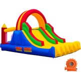 Ballsea Springkasteel met ventilator, springkasteel voor kinderen, indoor, cadeaus voor kinderverjaardagsfeestjes, 343 x 280 x 203 cm