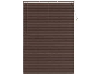 vidaXL Venetiaanse jaloezie Donkerbruin met Patroon 213 x 150 cm 25 mm