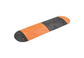 Rubber Verkeersdrempel 129cm Geel/Zwart - Vertraagt Verkeer Veilig