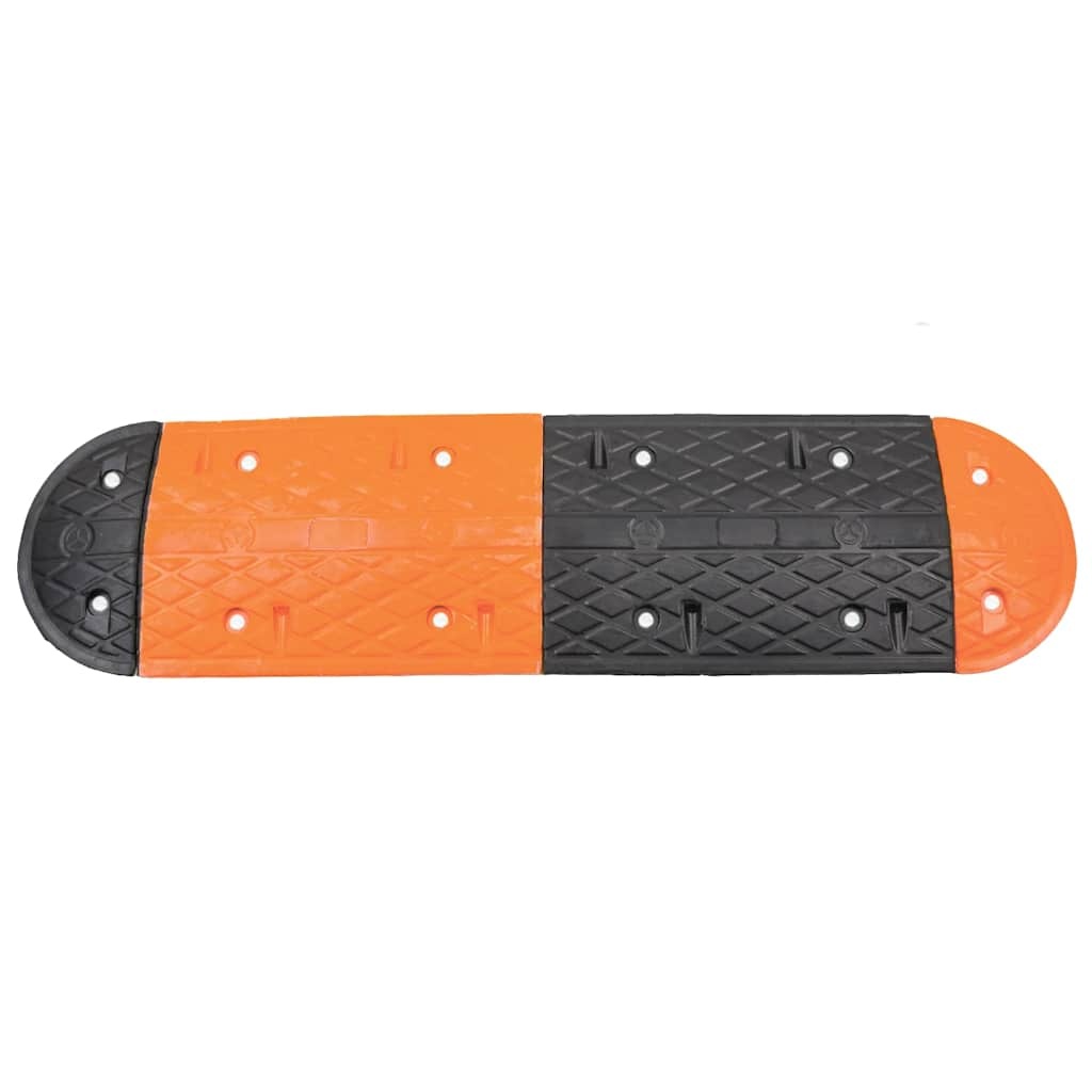 Rubber Verkeersdrempel Geel/Zwart 129x32,5x4 cm - 58% Korting