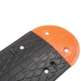vidaXL Verkeersdrempel 129x32,5x4 rubber geel en zwart