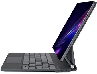 Magic Keyboard voor Air 11 inch (M2 2024/M3 2025) en iPad Pro 11 inch (1st/2nd/3rd/4th) en 10,9 inch Air 5/4e generatie hoes met toetsenbord, Bluetooth, USB-C oplaadfunctie, geïntegreerd