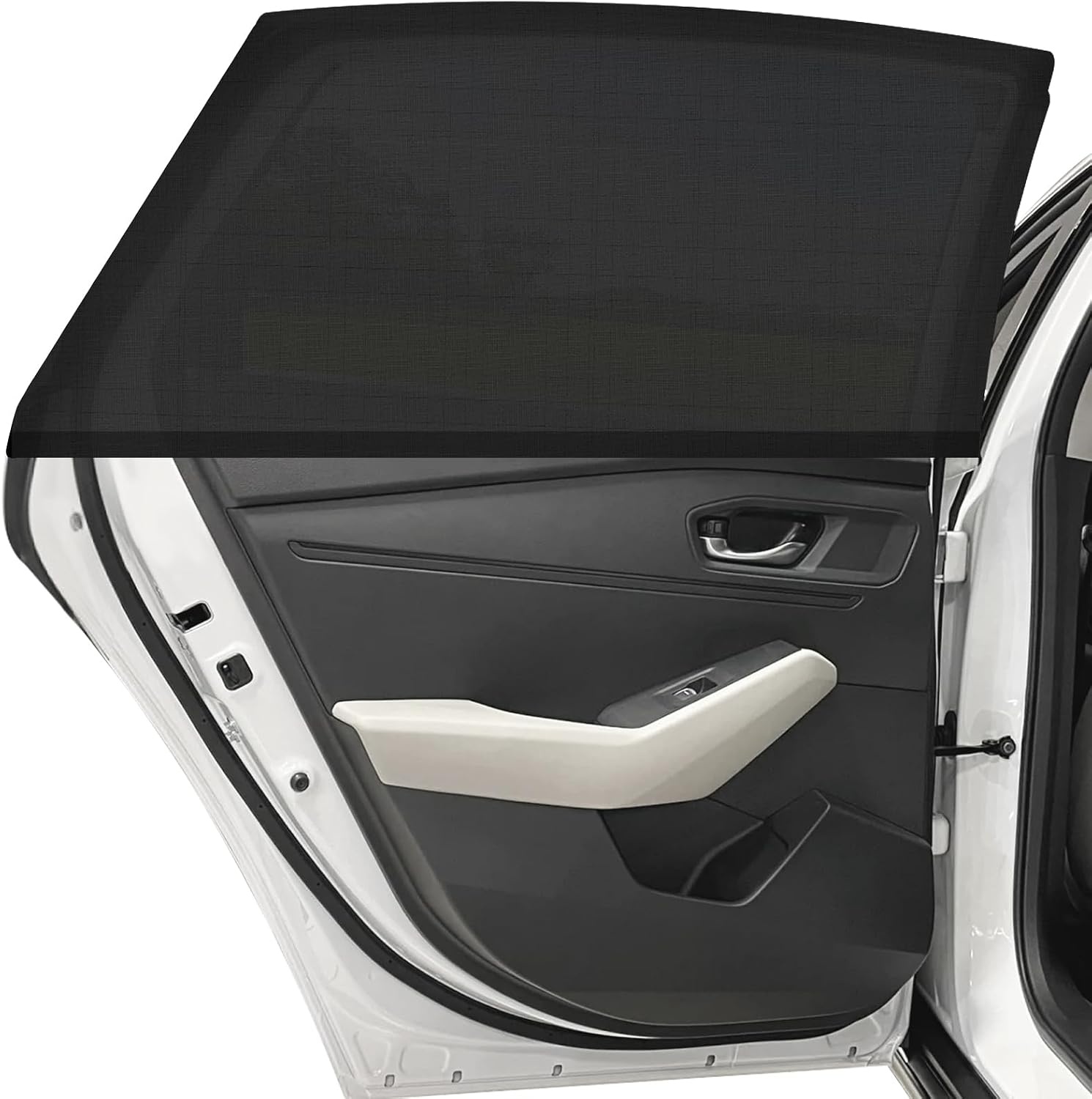 CNMTCCO Autozonwering voor baby's, 2 stuks, UV- en verblindingsbescherming, universeel, meeste auto's