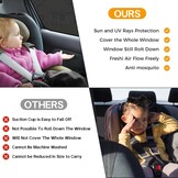 CNMTCCO Autozonwering voor baby's, 2 stuks, UV- en verblindingsbescherming, universeel, meeste auto's