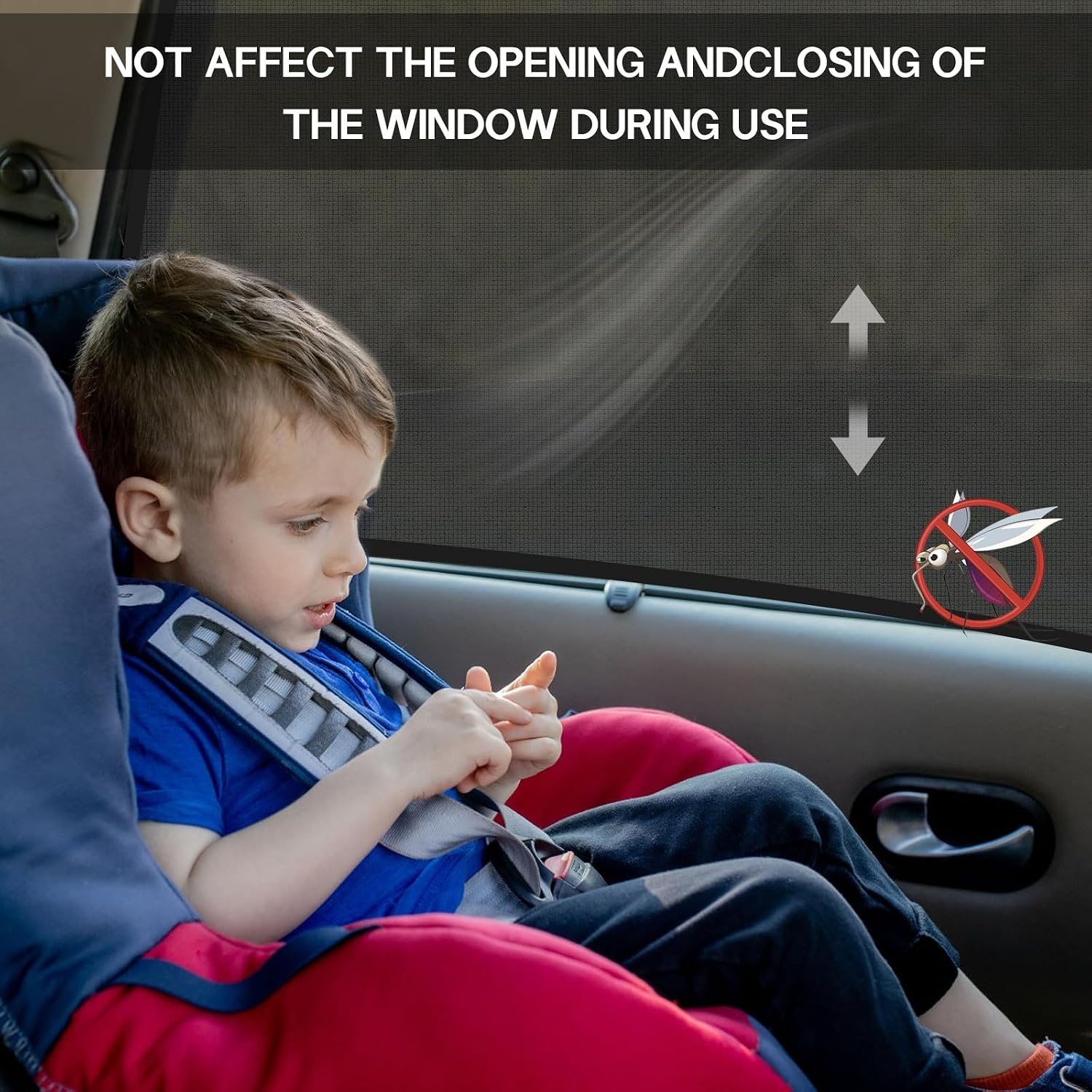 CNMTCCO Autozonwering voor baby's, 2 stuks, UV- en verblindingsbescherming, universeel, meeste auto's