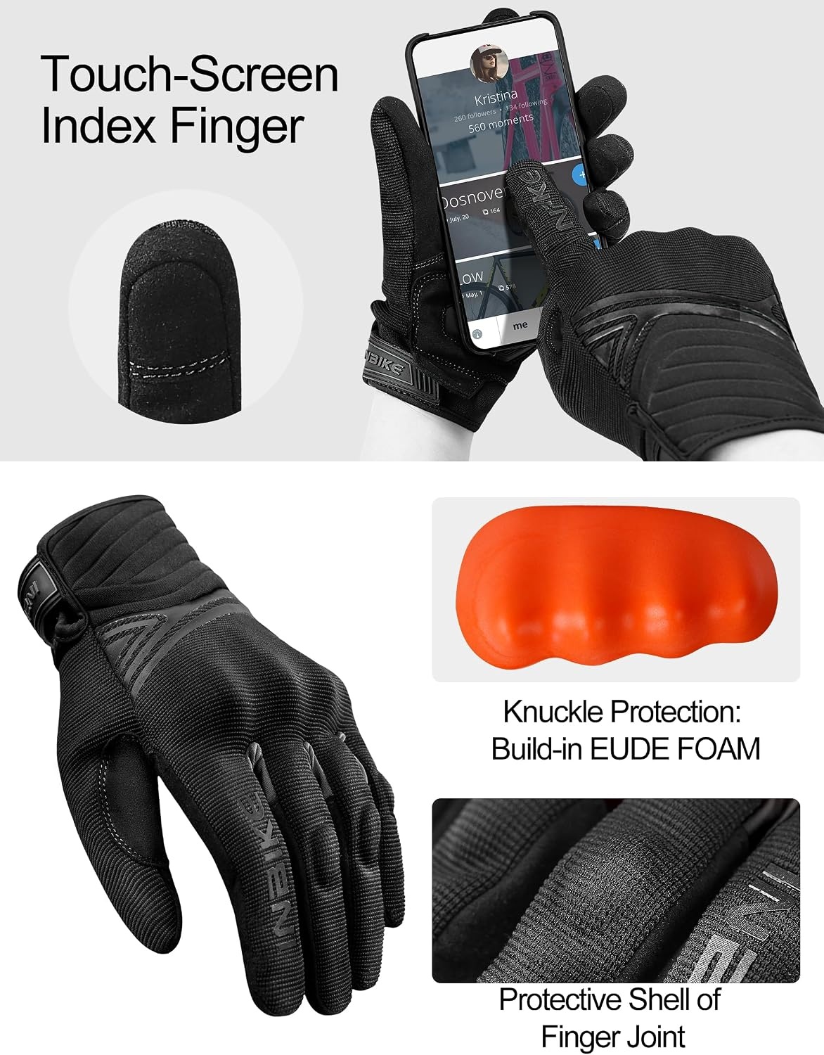 Motorhandschoenen Winter Waterdicht - Heren/Dames - 60% Korting