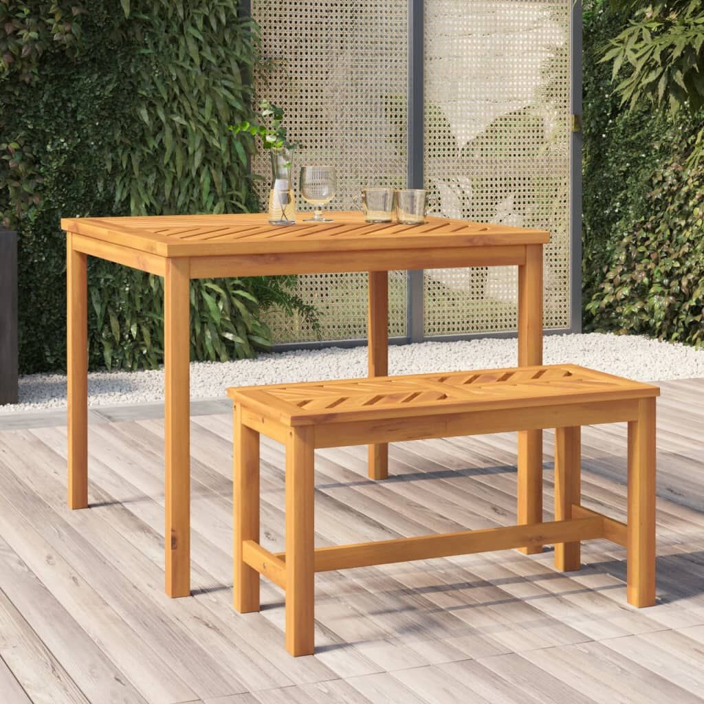 vidaXL Tuintafel 90x90x74 cm massief acaciahout