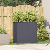 vidaXL Plantenbak 80x40x80 cm koudgewalst staal antracietkleurig