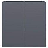 vidaXL Plantenbak 80x40x80 cm koudgewalst staal antracietkleurig