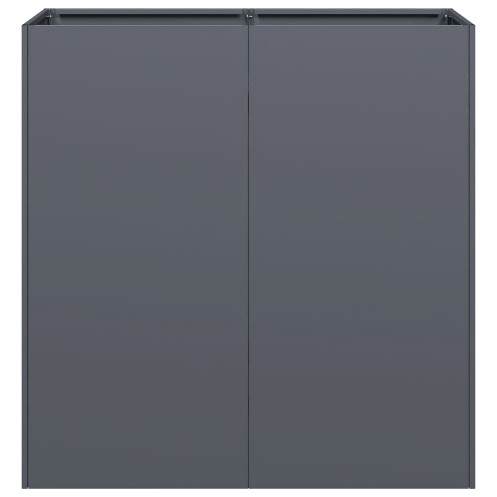 vidaXL Plantenbak 80x40x80 cm koudgewalst staal antracietkleurig