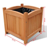 vidaXL Plantenbakken verhoogd 2 st 30x30x30 cm hout