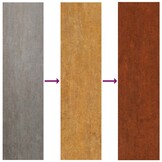 vidaXL Tuinrand 20 st 100 x 0.05 x 20 cm Roestig