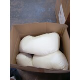 Voedingskussen - Zwangerschapskussen - groot - 100% katoen - beige geruit - beige