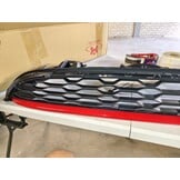 Grill MINI COOPER F55 F56 F57 14-21 SPORT ZWART ROOD