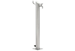 Ronde RVS Tuinwaterkolom 95 cm met Kraan - 35% Korting