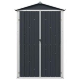 vidaXL Tuinschuur 116x45x175 cm gegalvaniseerd staal grijs