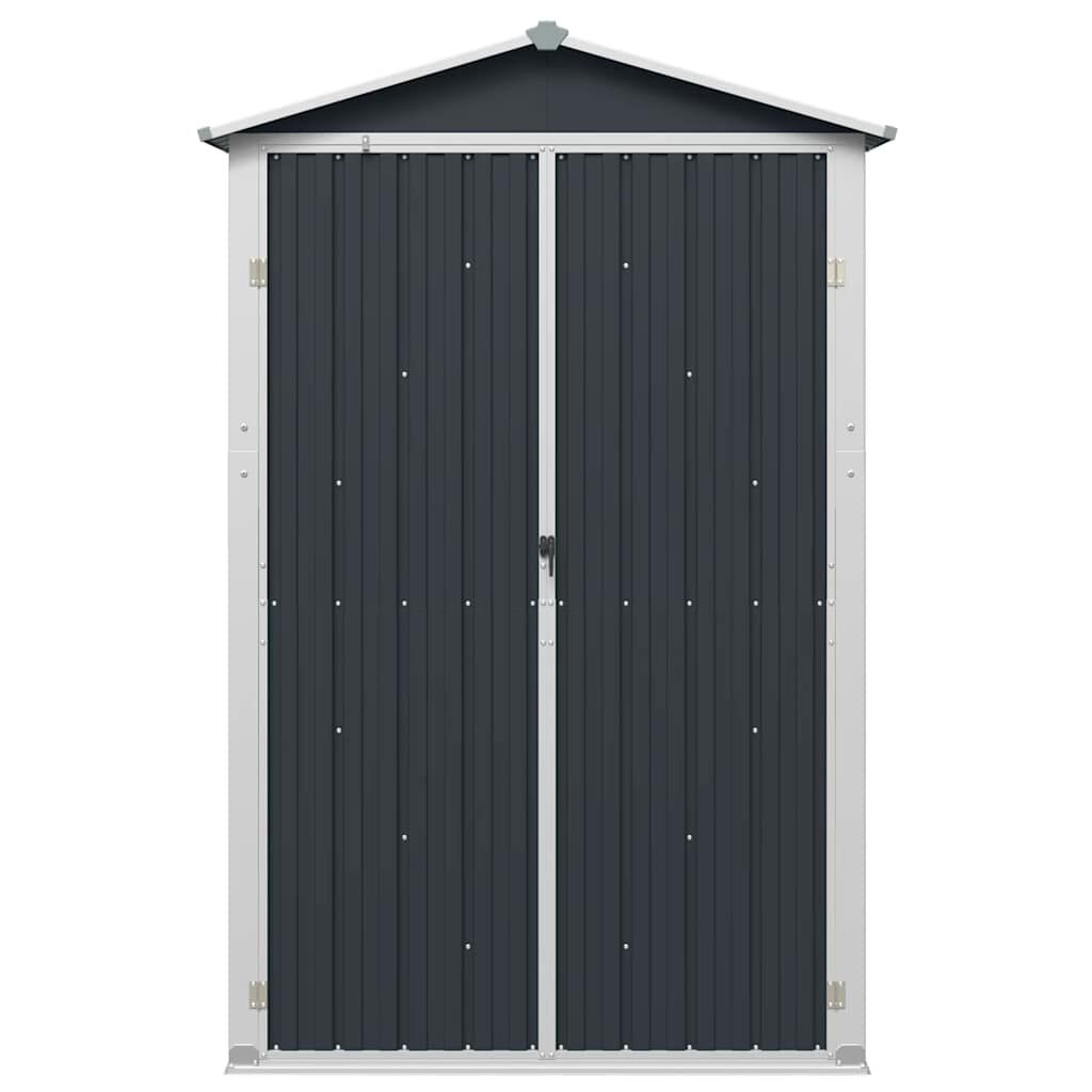 vidaXL Tuinschuur 116x45x175 cm gegalvaniseerd staal grijs