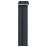 vidaXL Tuinschuur 116x45x175 cm gegalvaniseerd staal grijs