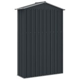 vidaXL Tuinschuur 116x45x175 cm gegalvaniseerd staal grijs