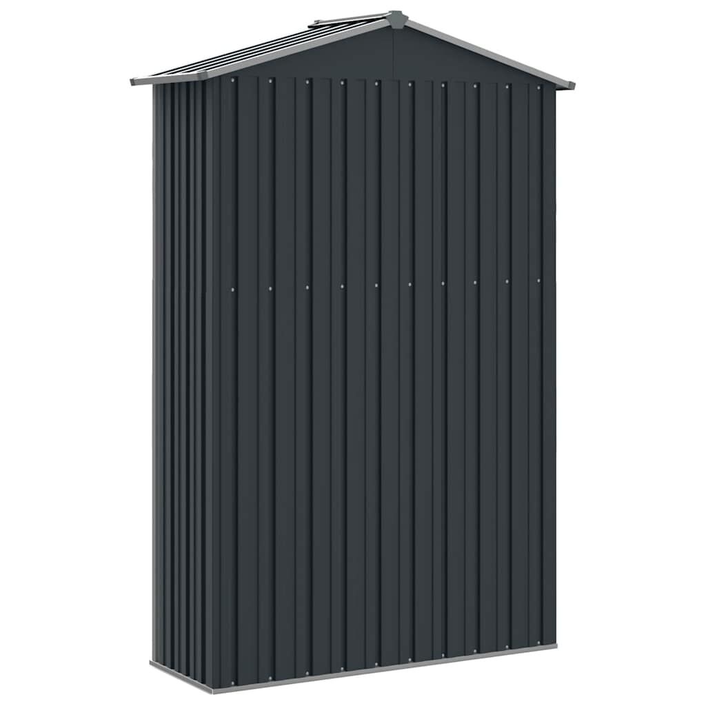 vidaXL Tuinschuur 116x45x175 cm gegalvaniseerd staal grijs