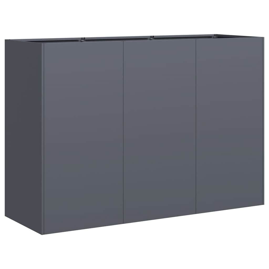 vidaXL Plantenbak 120x40x80 cm koudgewalst staal antracietkleurig