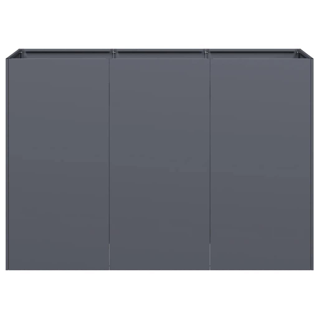 vidaXL Plantenbak 120x40x80 cm koudgewalst staal antracietkleurig