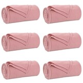 vidaXL Kleden 6 st Roze 200 x 150 cm 2.52 kg Fleece