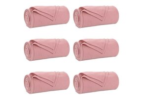 VidaXL Dekens 6 Stuks Roze Fleece 200x150cm - 40% Korting